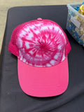 Custom hat pink swirl