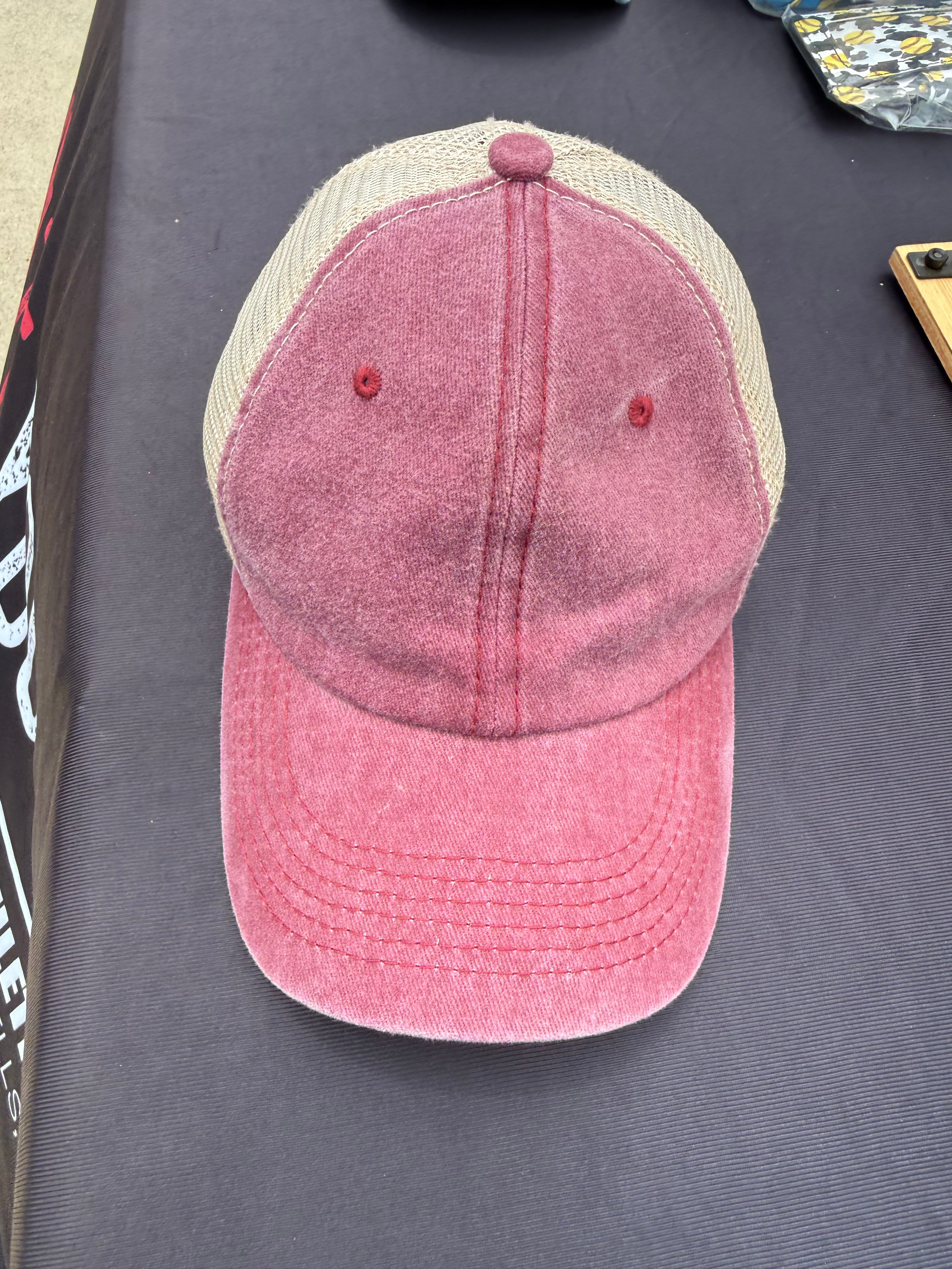 Custom hat bright pink