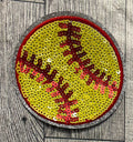 Soft ball rhinestone patch