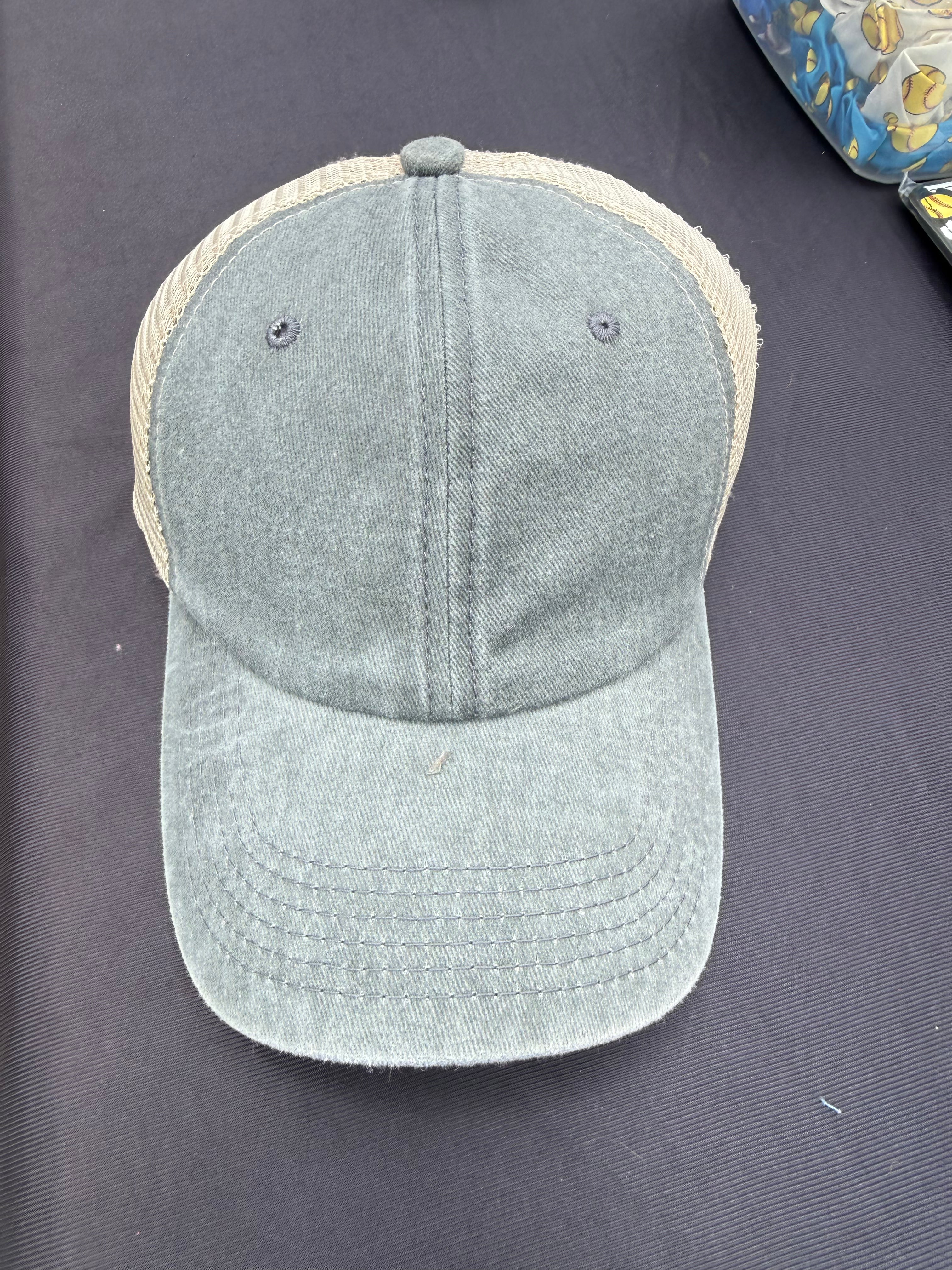 Custom hat light blue denim